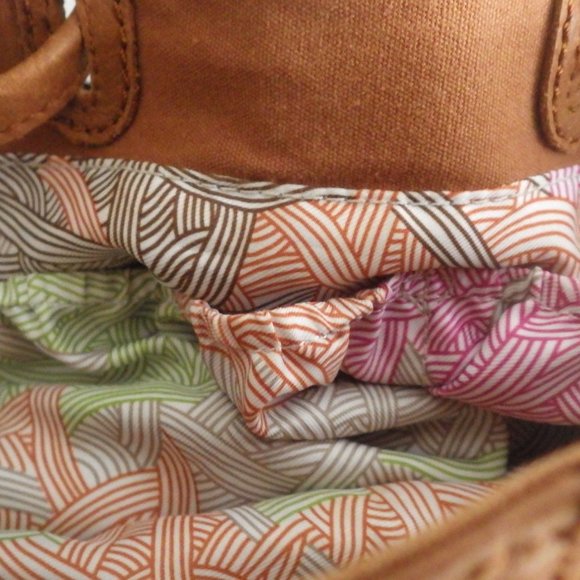 The SAK Leather Draw String Cross Body Shoulder Bag - Picture 10 of 12